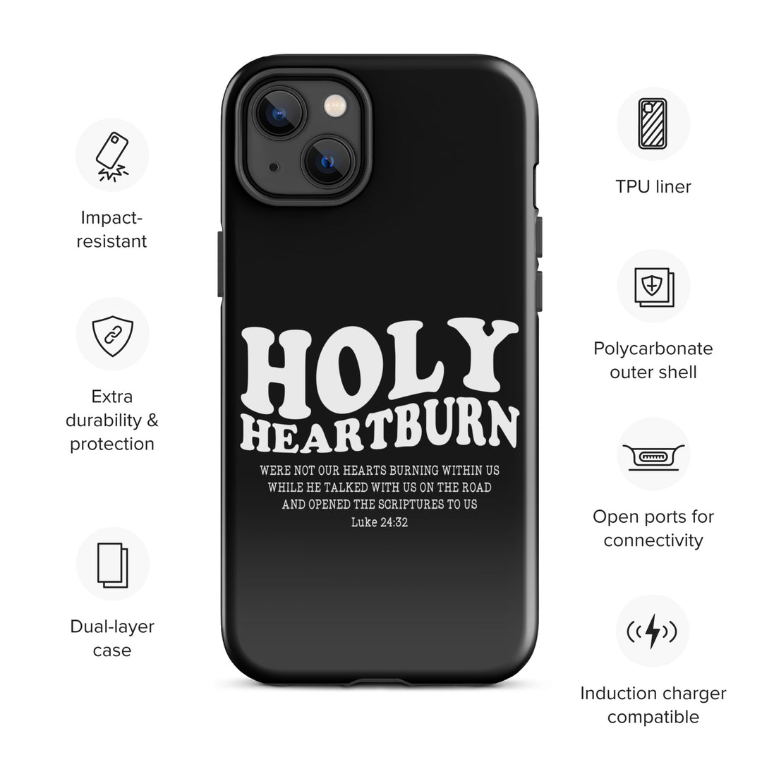 Christian Phone Case Holy Heartburn Black for iPhone® iPhone® Phone Cases   