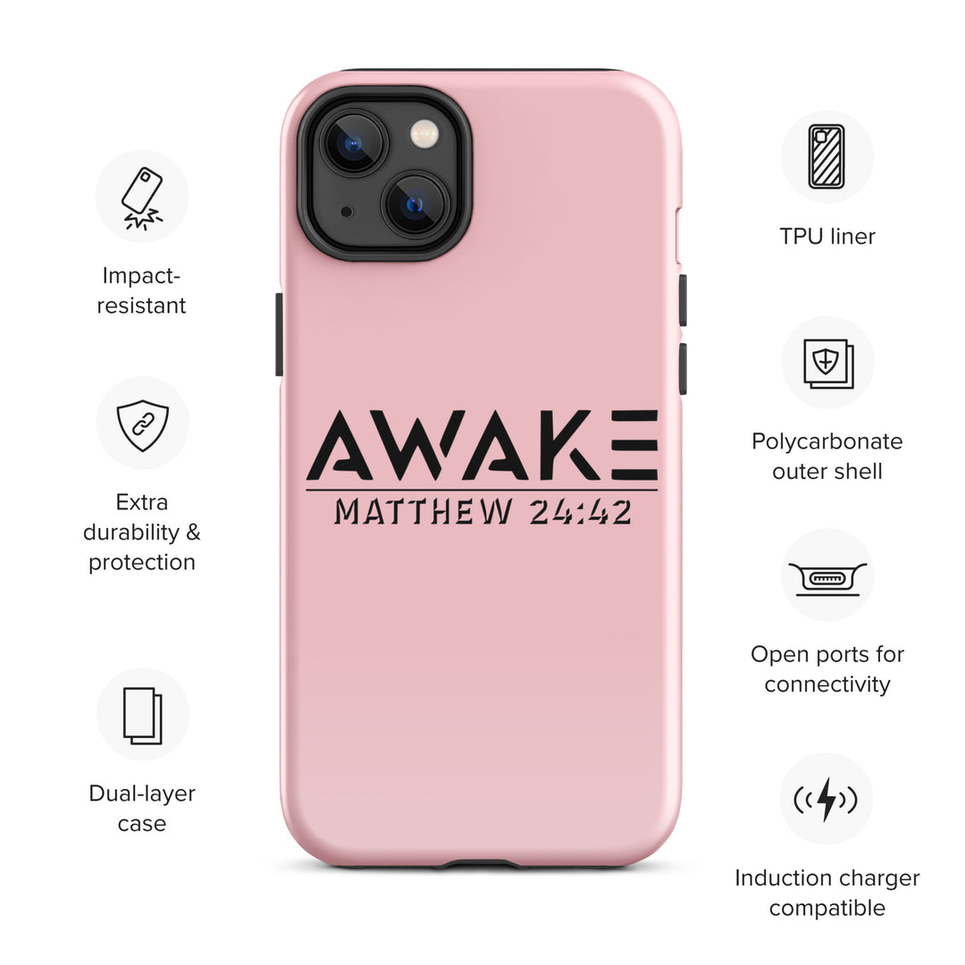 Christian Phone Case Awake Pink for iPhone® iPhone® Phone Cases   