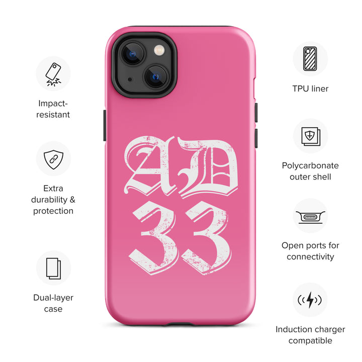 Christian Phone Case AD 33 Old English Pink for iPhone® iPhone® Phone Cases   