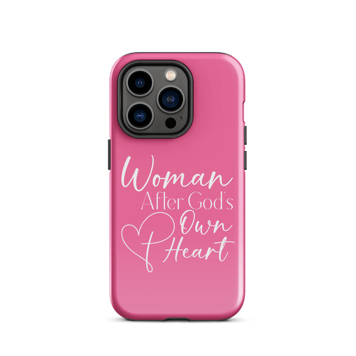 Christian Phone Case Woman After God's Heart Pink for iPhone® iPhone® Phone Cases Glossy iPhone 14 Pro 