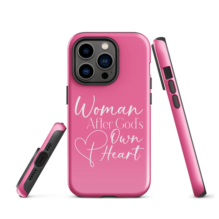 Christian Phone Case Woman After God's Heart Pink for iPhone® iPhone® Phone Cases   