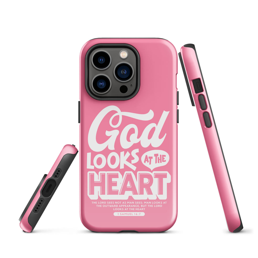 Christian Phone Case God Looks At Heart for iPhone® iPhone® Phone Cases   