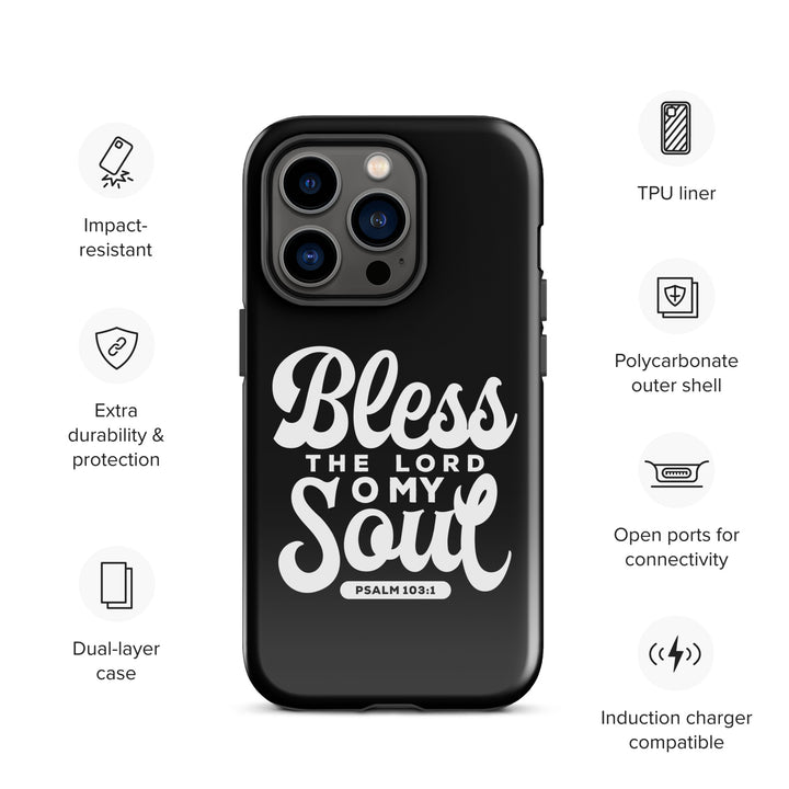 Christian Phone Case Bless The Lord Tough for iPhone® iPhone® Phone Cases   