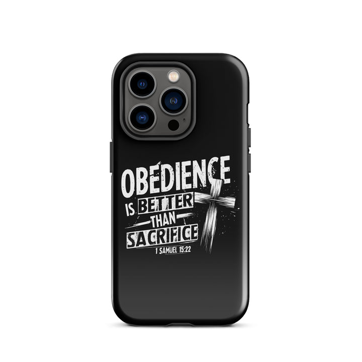 Christian Phone Case Obedience Is Better for iPhone® iPhone® Phone Cases Glossy iPhone 14 Pro 