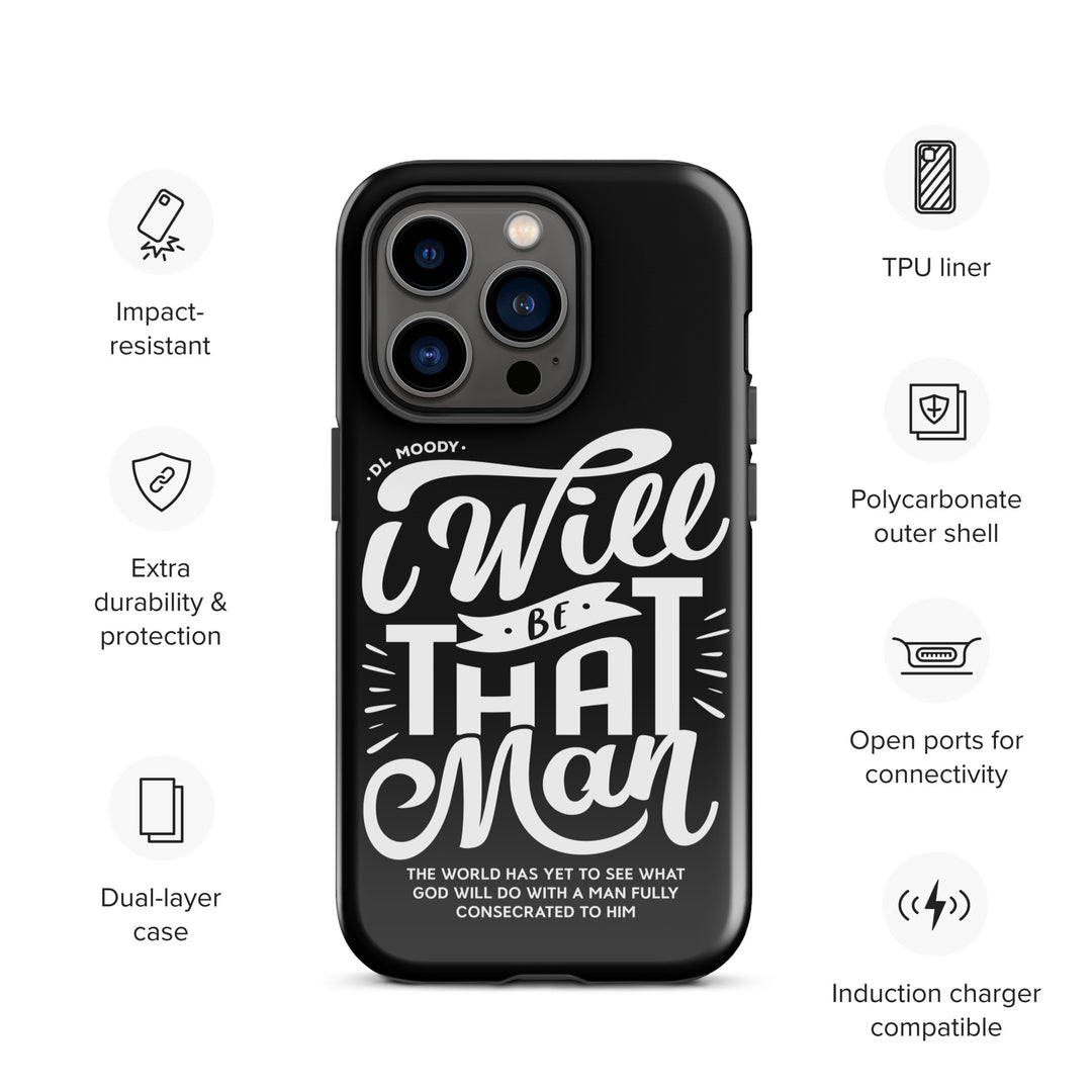 Christian Phone Case I Will Be That Man Black for iPhone® iPhone® Phone Cases   