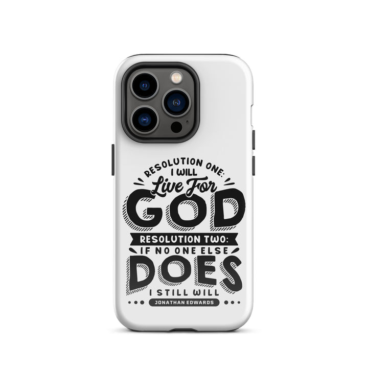 Christian Phone Case Live For God White for iPhone® iPhone® Phone Cases Glossy iPhone 14 Pro 