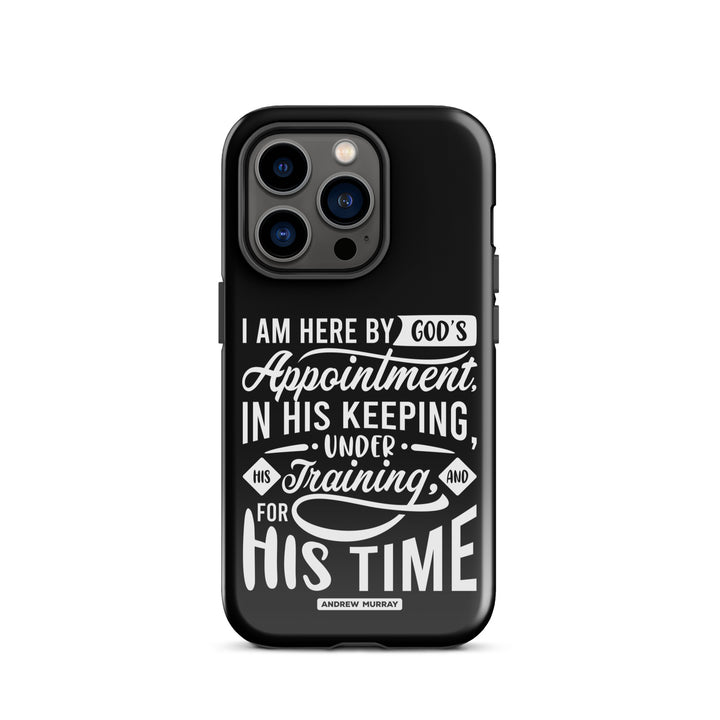 Christian Phone Case His Time Black for iPhone® iPhone® Phone Cases Glossy iPhone 14 Pro 