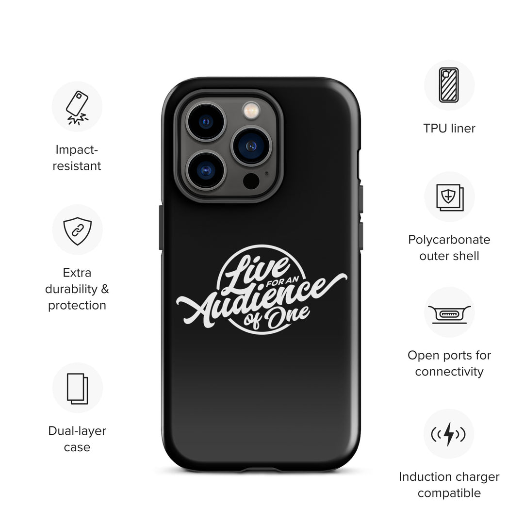 Christian Phone Case Audience of One Black for iPhone® iPhone® Phone Cases   