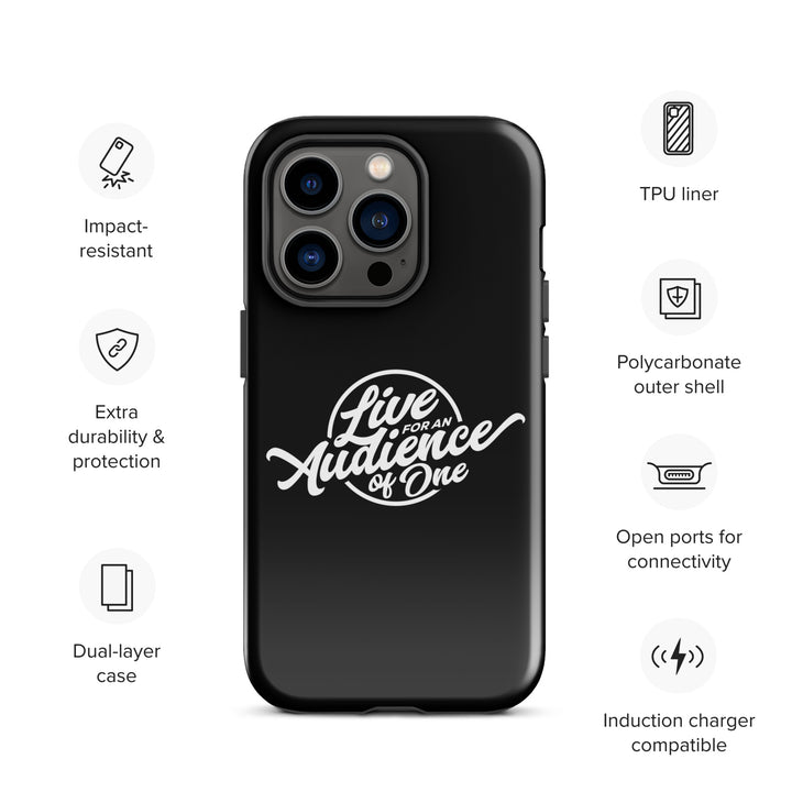 Christian Phone Case Audience of One Black for iPhone® iPhone® Phone Cases   