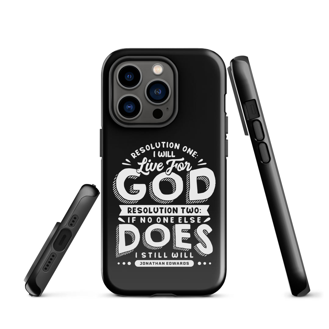 Christian Phone Case Live For God Black for iPhone® iPhone® Phone Cases   