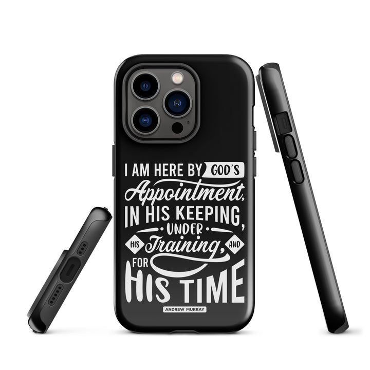 Christian Phone Case His Time Black for iPhone® iPhone® Phone Cases   