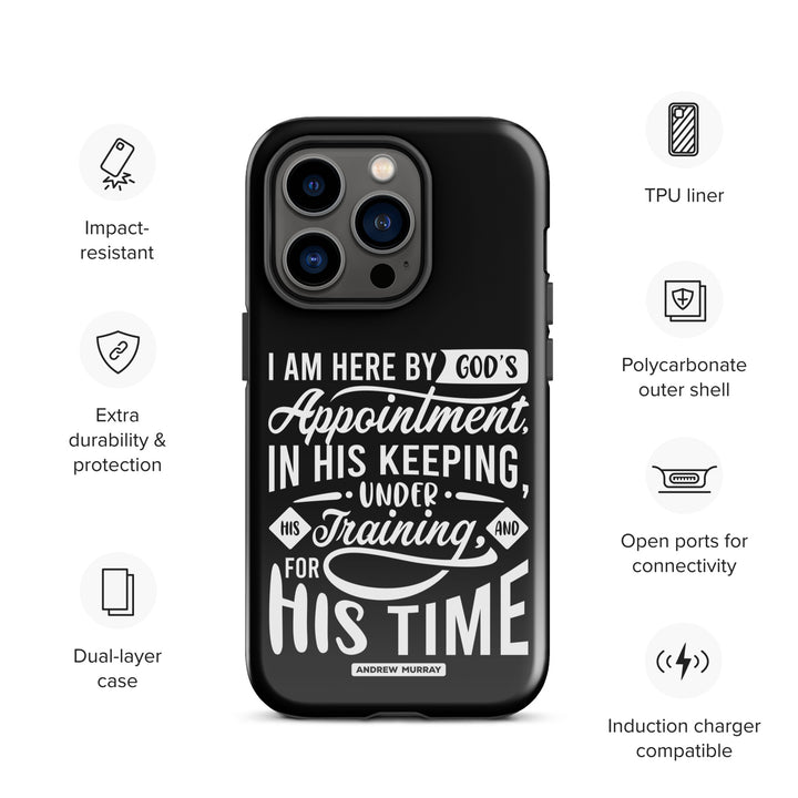 Christian Phone Case His Time Black for iPhone® iPhone® Phone Cases   