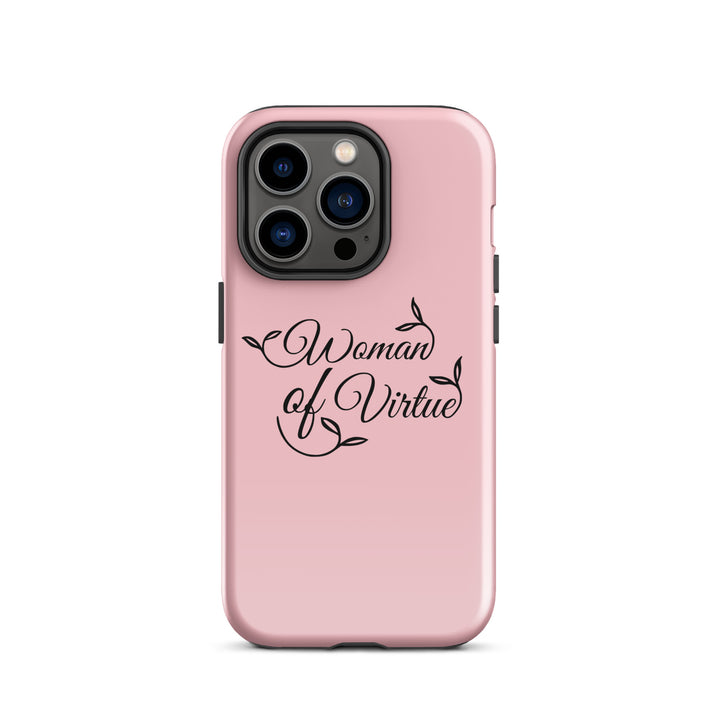 Christian Phone Case Woman of Virtue Pink for iPhone® iPhone® Phone Cases Glossy iPhone 14 Pro 