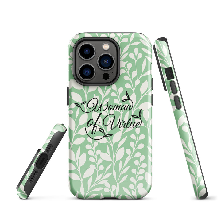 Christian Phone Case Woman of Virtue Green for iPhone® iPhone® Phone Cases   