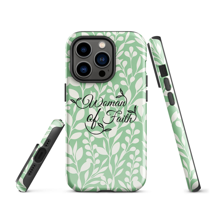 Christian Phone Case Woman of Faith Green for iPhone® iPhone® Phone Cases   