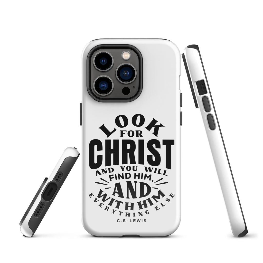 Christian Phone Case Look For Christ White for iPhone® iPhone® Phone Cases   