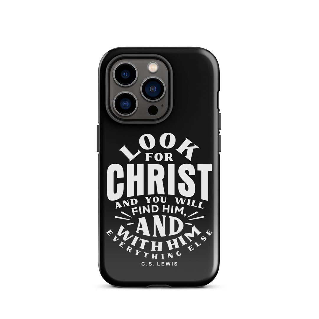 Christian Phone Case Look For Christ Black for iPhone® iPhone® Phone Cases Glossy iPhone 14 Pro 