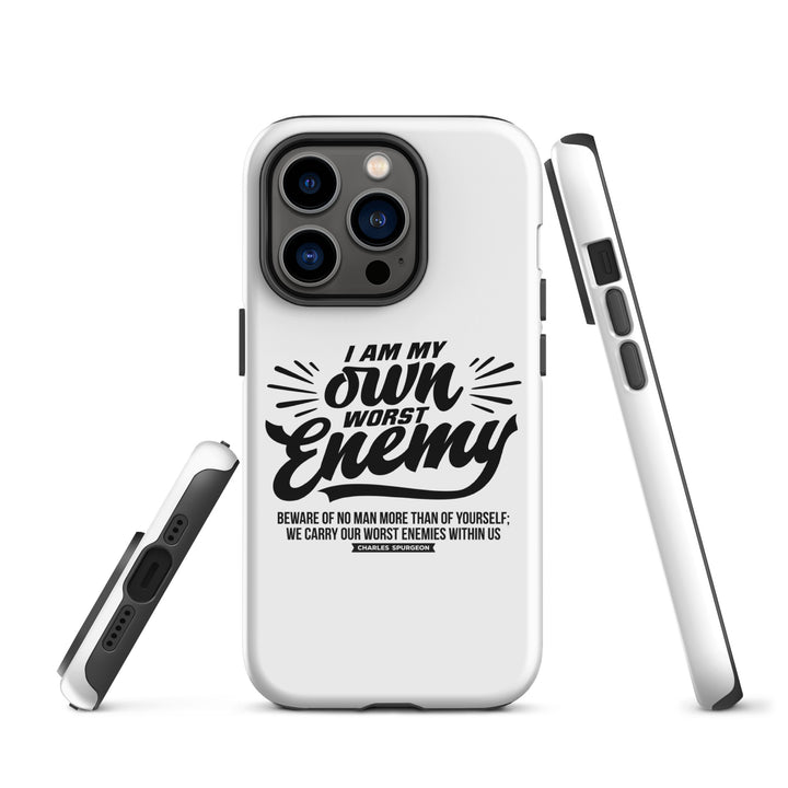 Christian Phone Case Worst Enemy White for iPhone® iPhone® Phone Cases   