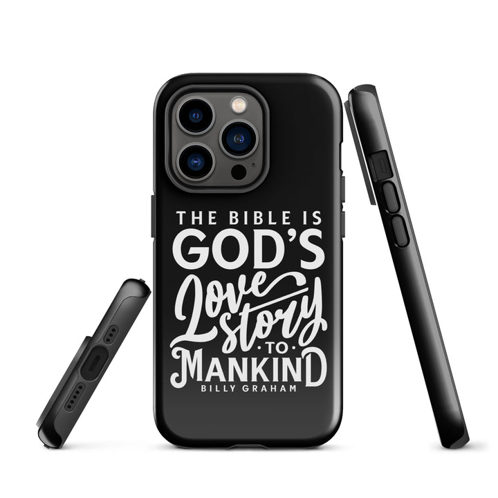 Christian Phone Case God's Love Story Black for iPhone® iPhone® Phone Cases   