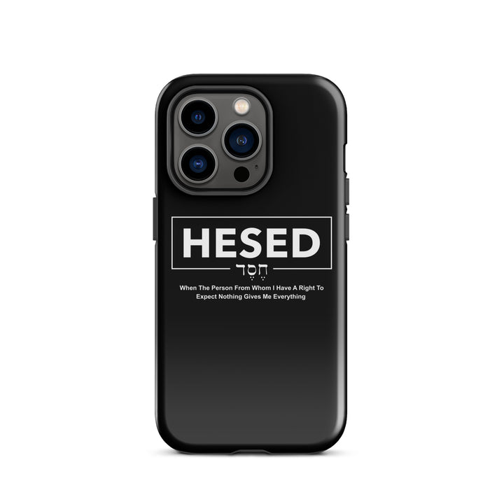 Christian Phone Case Hesed Everything Black for iPhone® iPhone® Phone Cases Glossy iPhone 14 Pro 