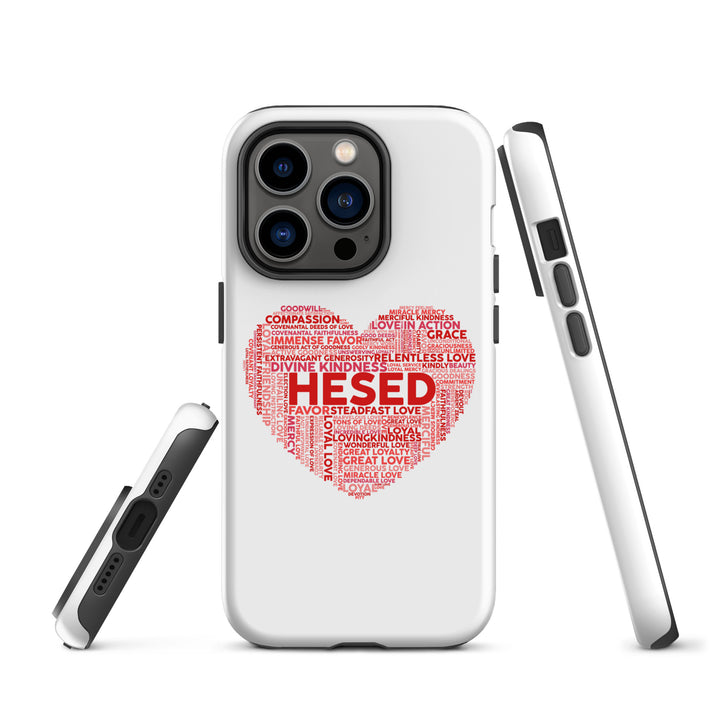 Christian Phone Case Hesed Heart White for iPhone® iPhone® Phone Cases   