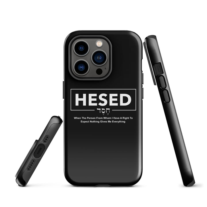 Christian Phone Case Hesed Everything Black for iPhone® iPhone® Phone Cases   