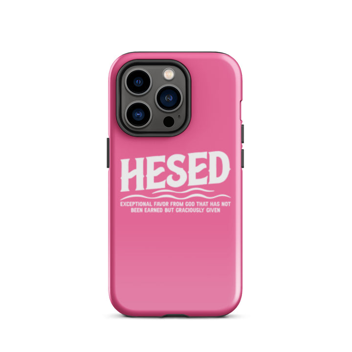 Christian Phone Case Hesed Exceptional Favor Pink for iPhone® iPhone® Phone Cases Glossy iPhone 14 Pro 