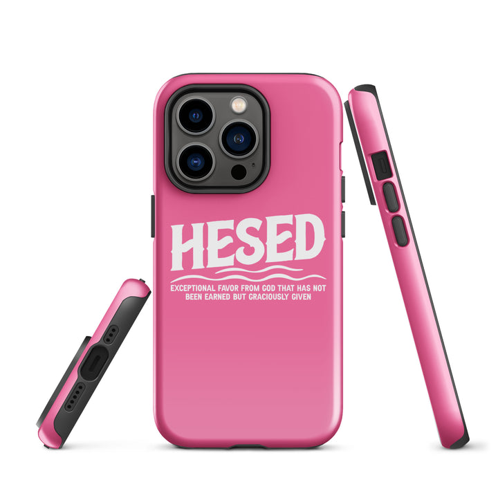 Christian Phone Case Hesed Exceptional Favor Pink for iPhone® iPhone® Phone Cases   