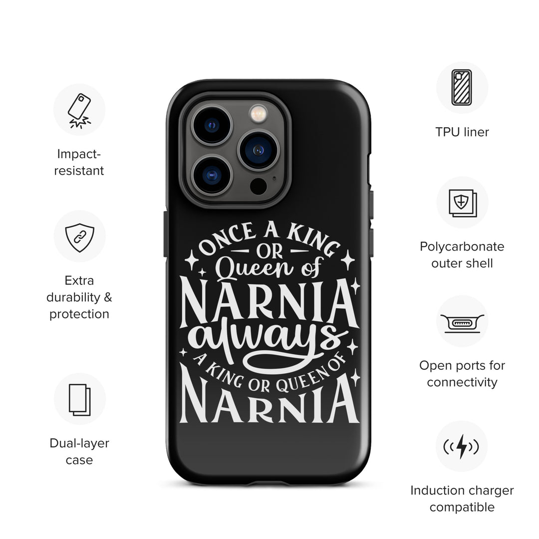 Christian Phone Case King or Queen Narnia Black for iPhone® iPhone® Phone Cases   