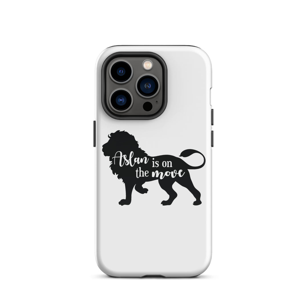 Christian Phone Case Aslan Is On The Move White for iPhone® iPhone® Phone Cases Glossy iPhone 14 Pro 