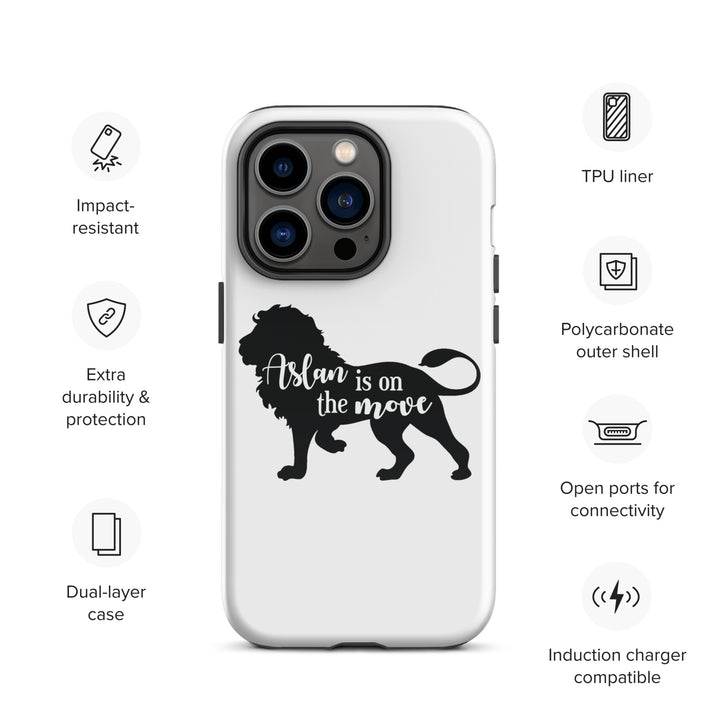 Christian Phone Case Aslan Is On The Move White for iPhone® iPhone® Phone Cases   