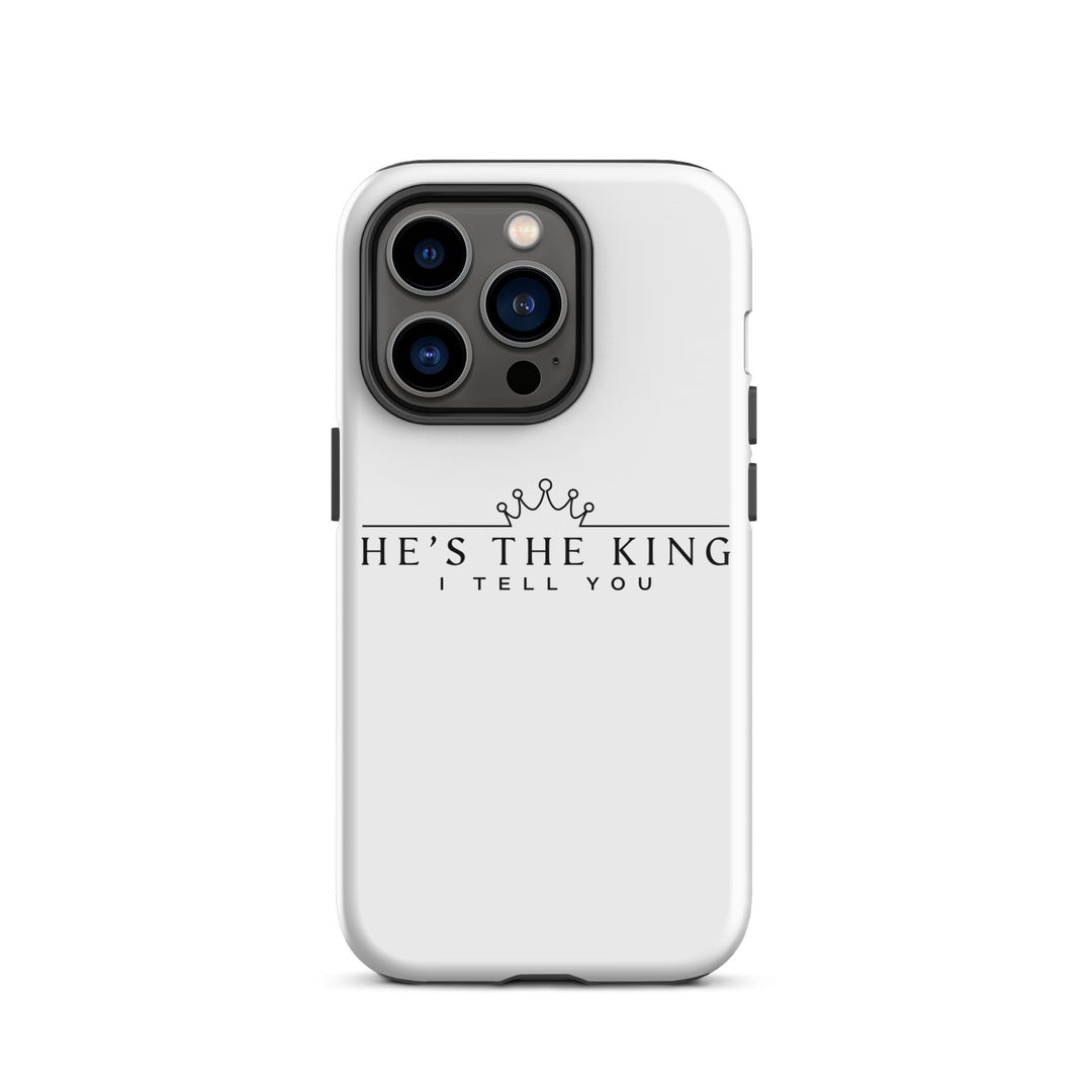 Christian Phone Case He's The King White for iPhone® iPhone® Phone Cases Glossy iPhone 14 Pro 