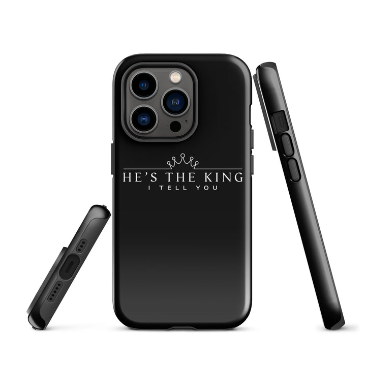 Christian Phone Case He's The King Black for iPhone® iPhone® Phone Cases   