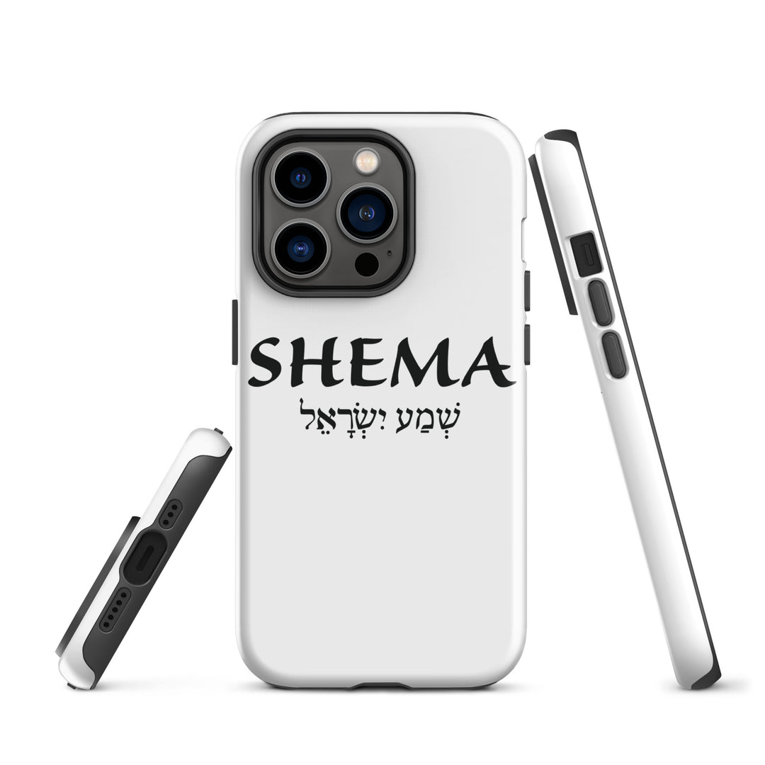 Christian Phone Case Shema Hebrew White for iPhone® iPhone® Phone Cases   