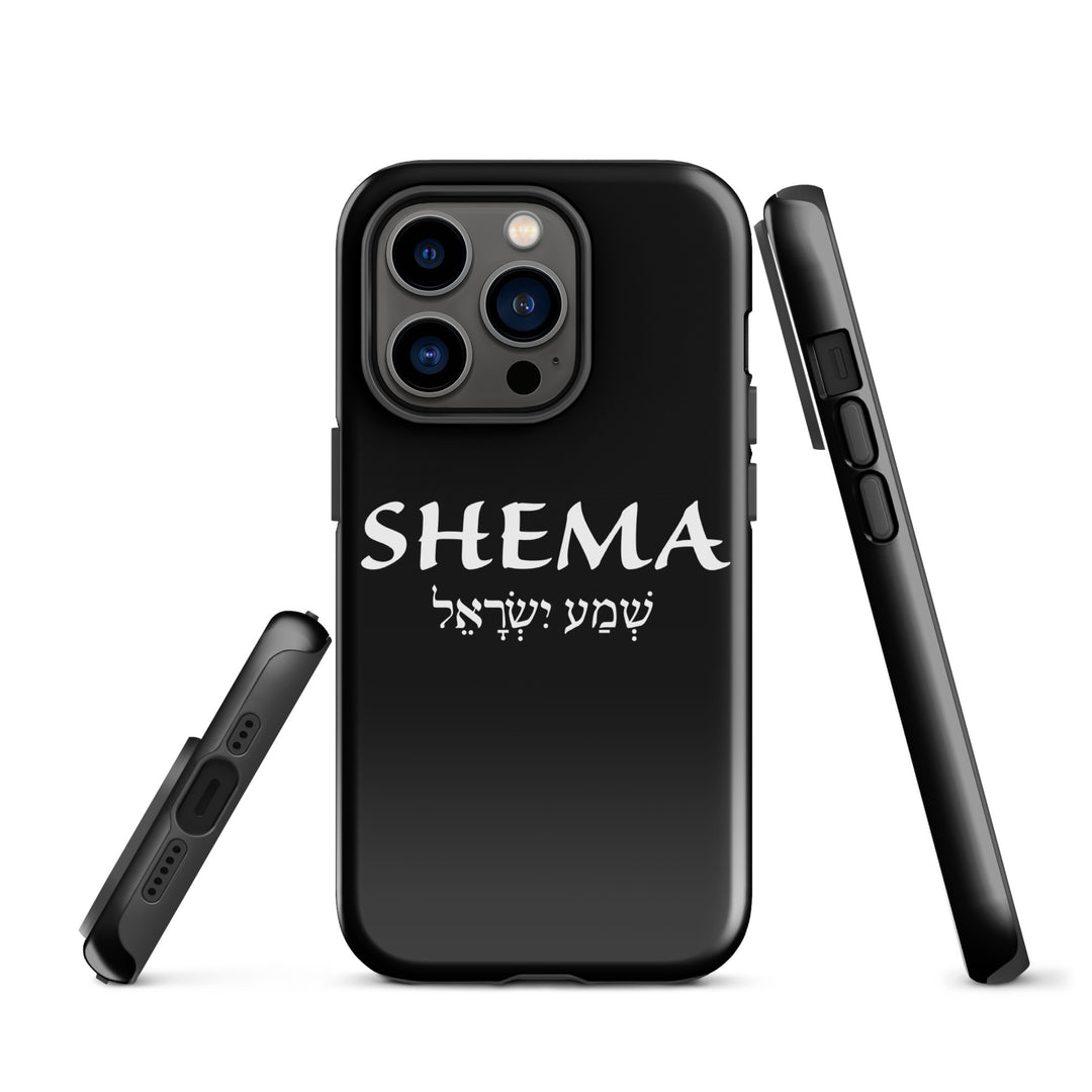 Christian Phone Case Shema Hebrew Black for iPhone® iPhone® Phone Cases   