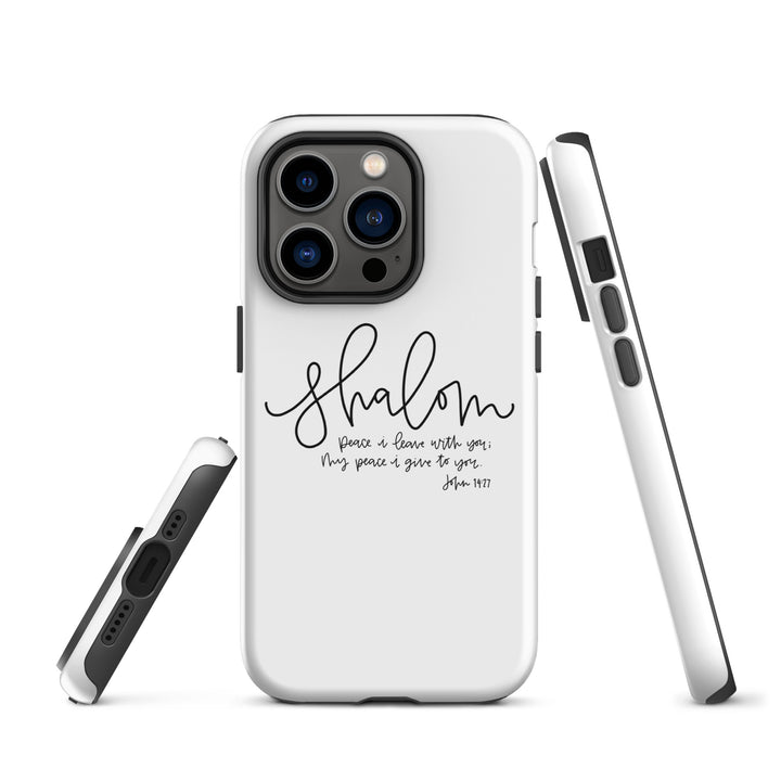 Christian Phone Case Shalom White for iPhone® iPhone® Phone Cases   