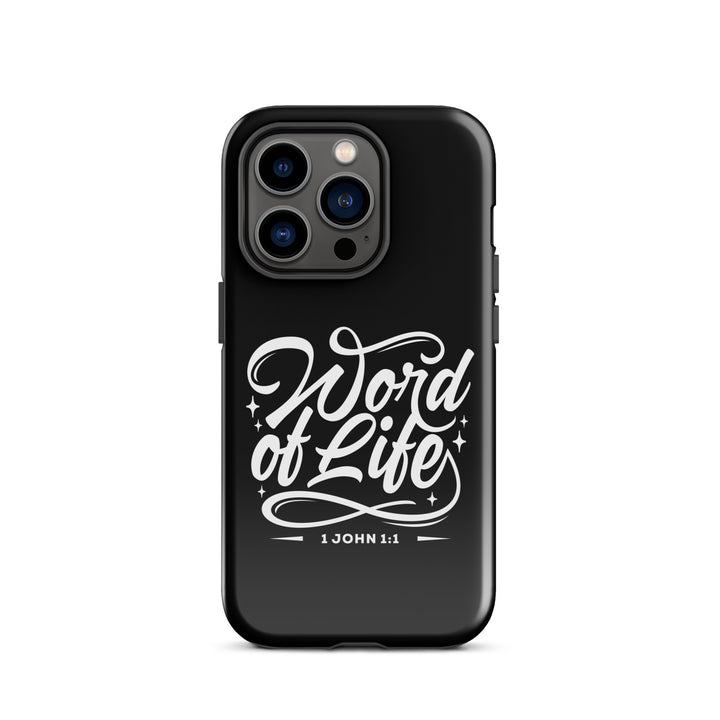 Christian Phone Case Word of Life Black for iPhone® iPhone® Phone Cases Glossy iPhone 14 Pro 