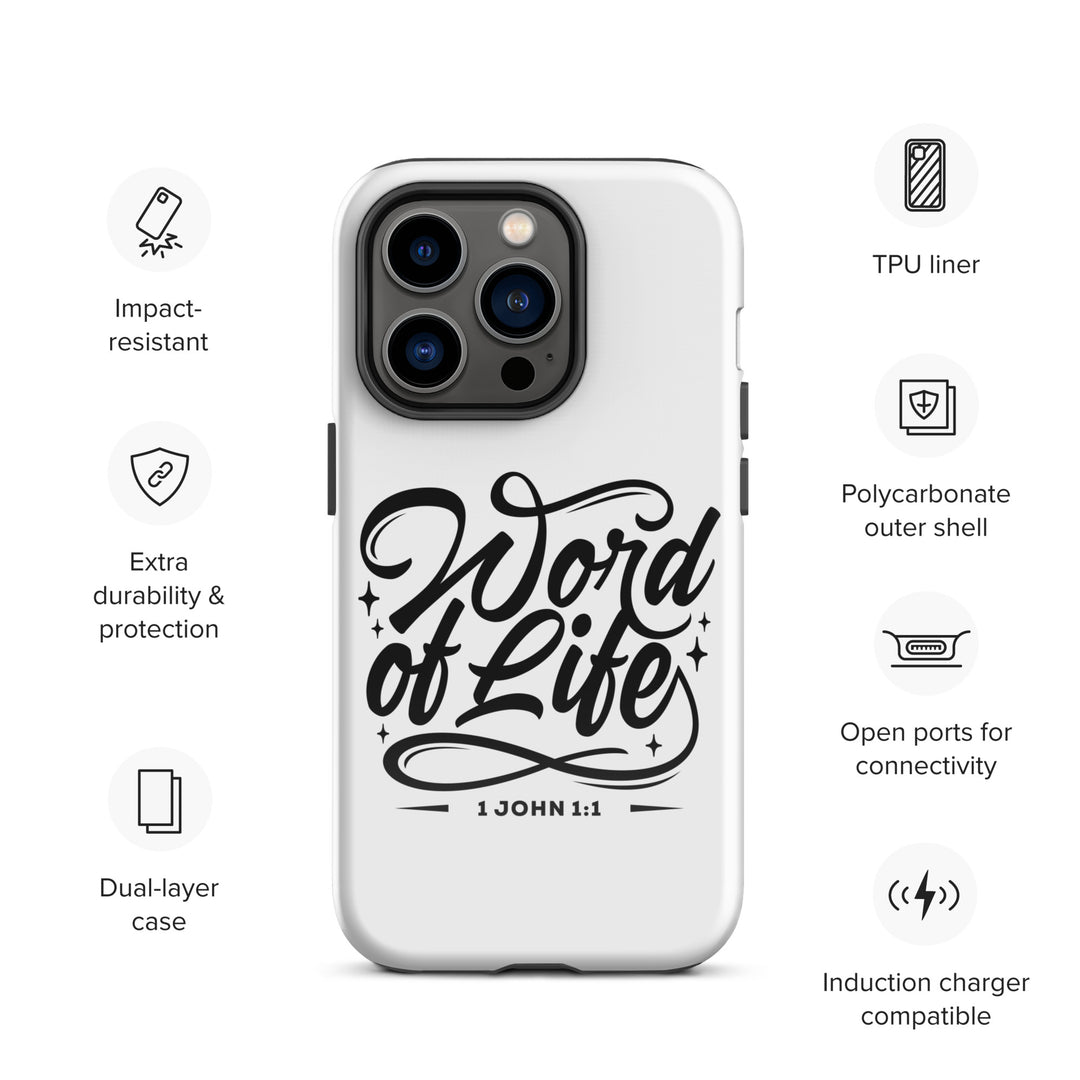 Christian Phone Case Word of Life White for iPhone® iPhone® Phone Cases   