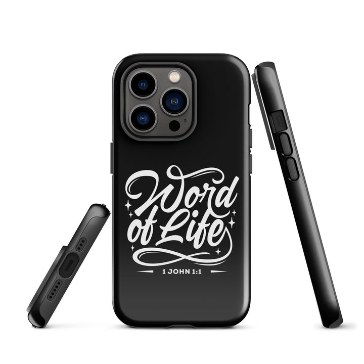 Christian Phone Case Word of Life Black for iPhone® iPhone® Phone Cases   