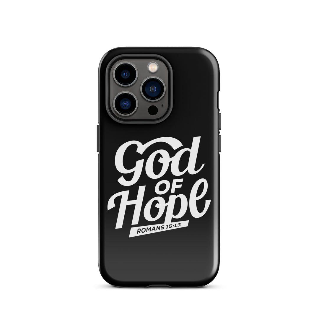 Christian Phone Case God of Hope Black for iPhone® iPhone® Phone Cases Glossy iPhone 14 Pro 