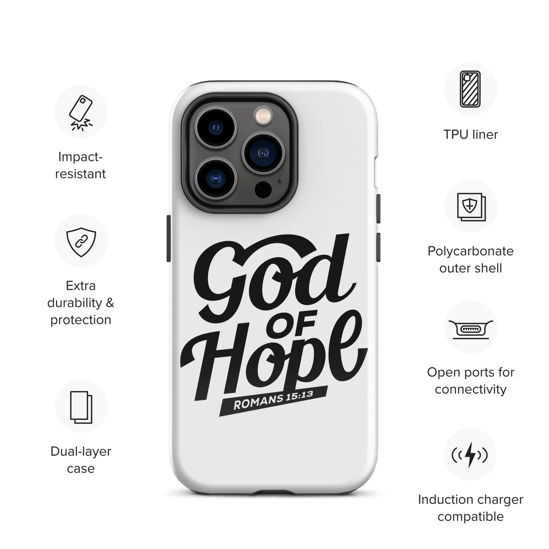 Christian Phone Case God of Hope White for iPhone® iPhone® Phone Cases   