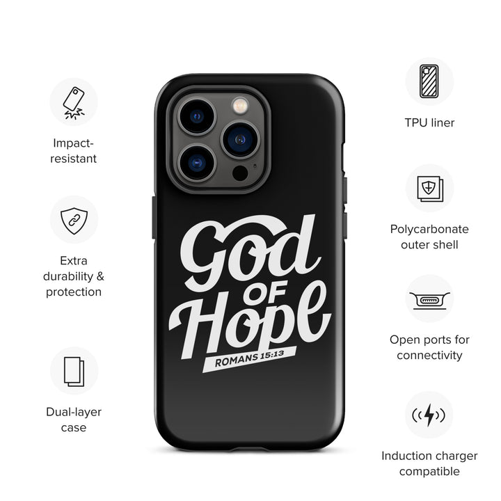 Christian Phone Case God of Hope Black for iPhone® iPhone® Phone Cases   