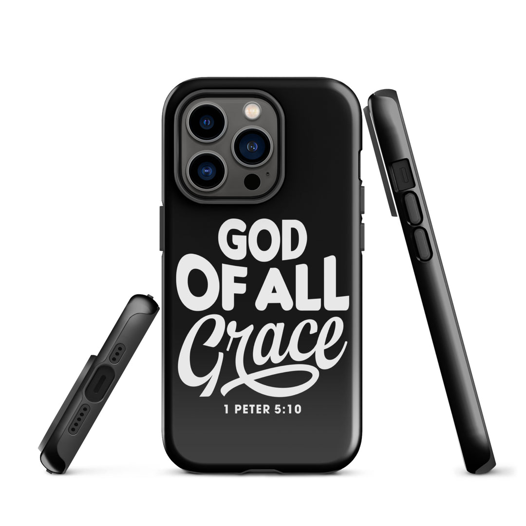 Christian Phone Case God of All Grace Black for iPhone® iPhone® Phone Cases   