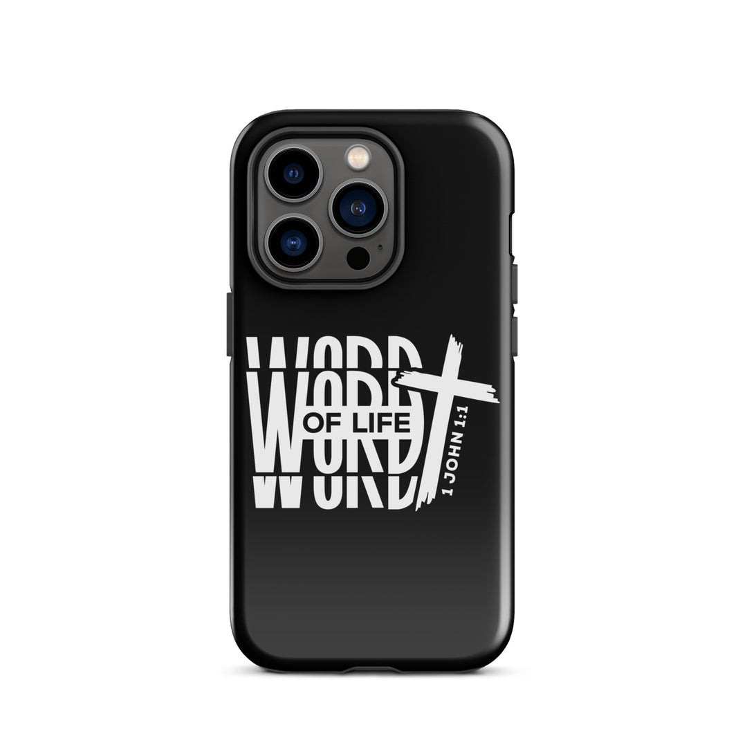 Christian Phone Case Word of Life Black for iPhone® iPhone® Phone Cases Glossy iPhone 14 Pro 