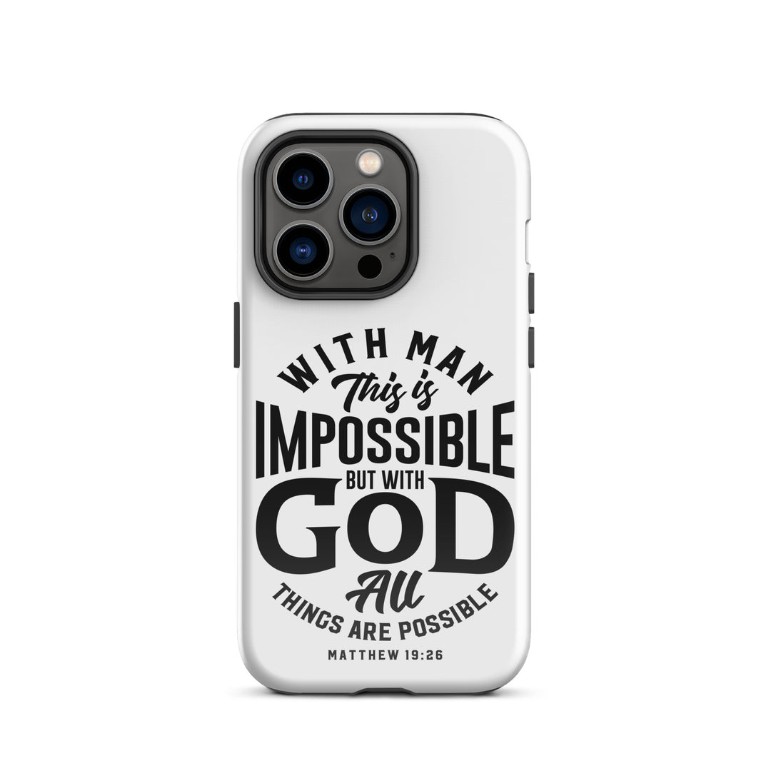 Christian Phone Case All Things Possible White for iPhone® iPhone® Phone Cases Glossy iPhone 14 Pro 