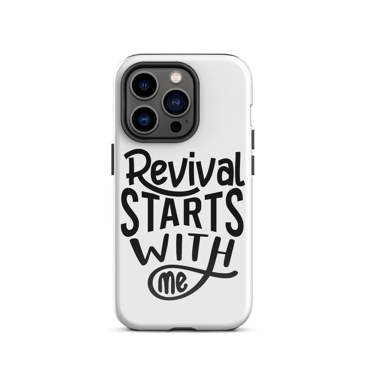 Christian Phone Case Revival Starts With Me White for iPhone® iPhone® Phone Cases Glossy iPhone 14 Pro 