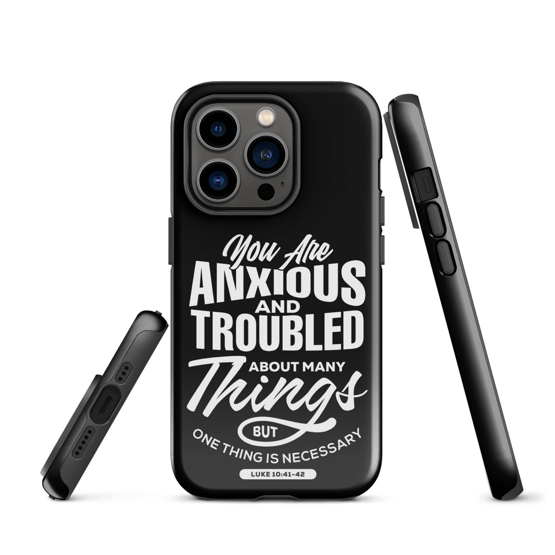 Christian Phone Case Anxious And Troubled Black for iPhone® iPhone® Phone Cases   