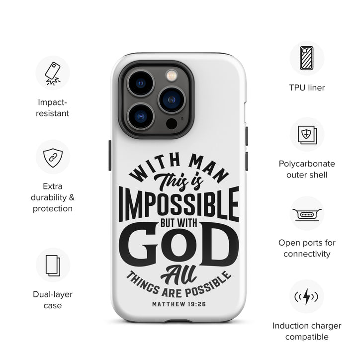 Christian Phone Case All Things Possible White for iPhone® iPhone® Phone Cases   