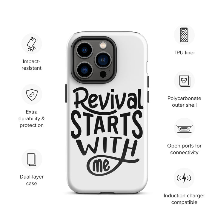 Christian Phone Case Revival Starts With Me White for iPhone® iPhone® Phone Cases   