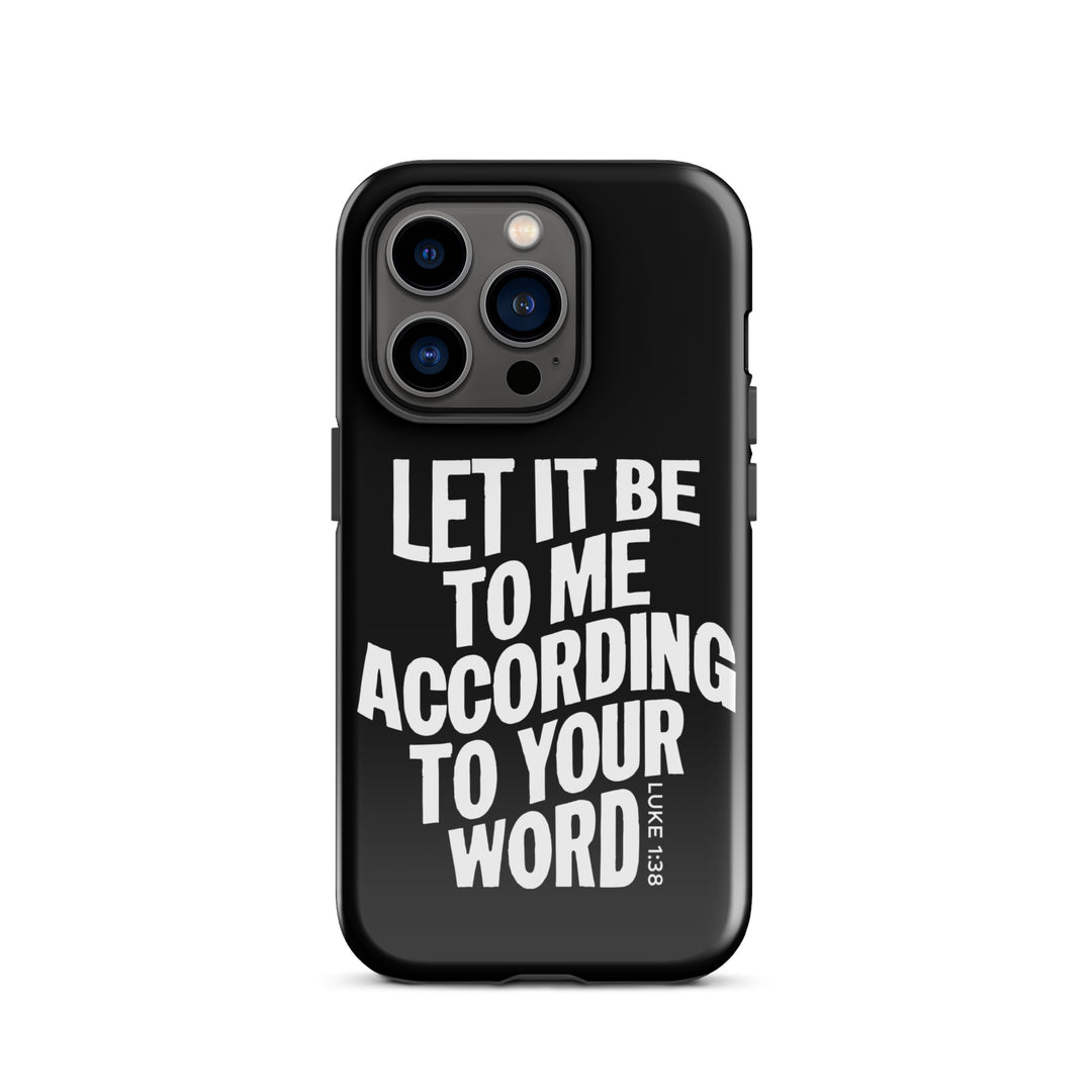 Christian Phone Case According To Your Word Black for iPhone® iPhone® Phone Cases   